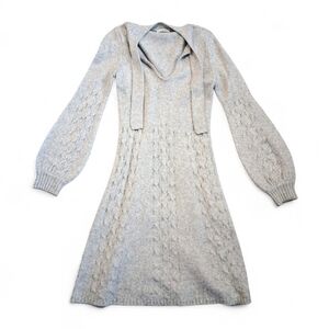 Calvin Klein Grey Knit Dress In Women's S